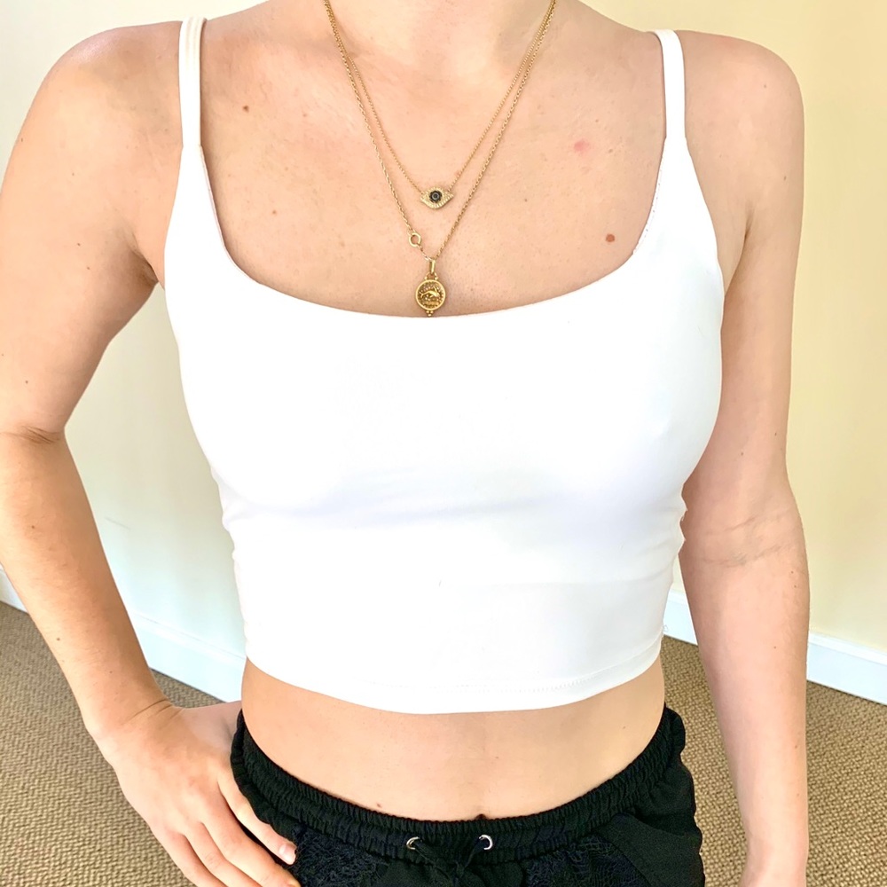 White Crop Top